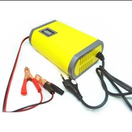 Portable Motorcycle Car Battery Charger 6A 12V - Yellow