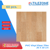 60 pcs. KENT PVC Vinyl Floor Tiles TC 13433 - 30x30 cm 1.3mm thickness for Home & Commercial Vinyl F