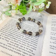 茶晶/黑太陽/檸檬黃水晶 天然水晶手鍊