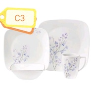 Clearance sale corelle 16pcs  jacaranda