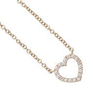 Tiffany & Co. Metro Heart 18k 玫瑰金鑽石項鍊，約 2 克，女士 [二手]