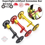 MUQZI Superlight Rack Extender Telescopic Bar EZWheels For Brompton Pikes 3Sixty Folding Bike