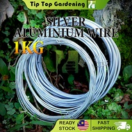 1kg Silver Color Aluminium Wire Bonsai Wire Modeling Aluminum Wire Dawai