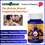 VITROMAN  Maca Extract Boost Energy and Stamina for Men Fast effective Superfood