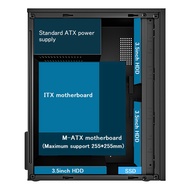 MINI Computer Case M-ATX/ ITX Computer PC USB2.0 Chassis Support SSD 3.5 Inch HDD Mini PSU Case Acce