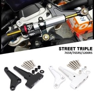 Motorcycle Steering Stabilizer Damper Mounting Bracket Kit For Street Triple 1200RS 1200 RS 765RS 76