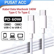 IPHONE Data Charger Cable Macbook Type C 240W Super Fast Charging Adapter Cable