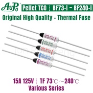 5PCS Thermal Fuse 15A 125V Temperature Cutoff TF 73C 77C 84C 94C 99C 104C 113C 117C 121C 133C 142C 1