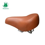 Kesoto Cycle Saddle with Spring Comfortable Wide Cycle Saddle Cushioned Bike Seat Oversized Wide Bik