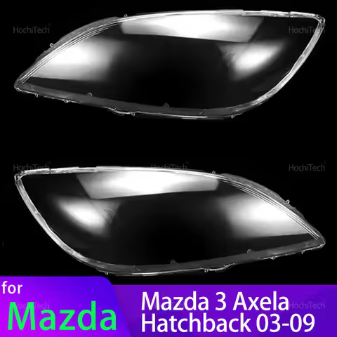 For Mazda 3 Mazda3 Axela Hatchback BK 2003-2009 Headlamps Lens Glass Shell Masks Lampshade Front Hea