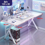 Elife โต๊ะคอมพิวเตอร์ ขาเหล็ก ตัวK แข็งแกร่ง หนาพิเศษ โต๊ะทำงาน ตั้งในห้องนอน ห้องทำงาน Gaming Table