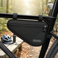Cycling Triangle Bag for Frame Tube, 3-Point Attachment, Side Mesh Pocket Beg Segitiga Basikal untuk