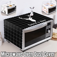 Universal Microwave Oven Dust Cover Kitchen Appliances Dust Cover Oil Proof Cover Cloth