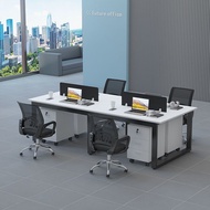 💘&amp;办公桌椅组合电脑桌四人位员工屏风经济型双人职员办公桌椅套装 JLRE