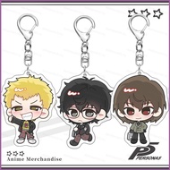 PERSONA 5 Anne Takamaki Acrylic Keychain Backpack Pendant Futaba Sakura Accessories Anime Periphery