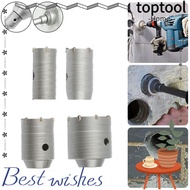 TOPTOOL Wall Hole Saw, Fast Drilling with Round Shaft Concrete Hole Saw, Durable 30-68mm Hammer Dril