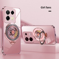 Infinix Lưu Ý 40 Pro Cộng Với 5G 2025 4G Trường Hợp mạ thời trang Người Giữ Nhẫn Ốp điện thoại mềm Đ