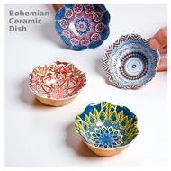 Ceramic Bohemian Dipping Sause Dish Condiment Bowl/Pinggan Sos Seramik Bohemian Mini