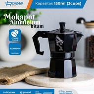 Wow Murah Meriah.. Moka Pot 150 ml - Coffee Maker 3 cup 150ml Alat Kop