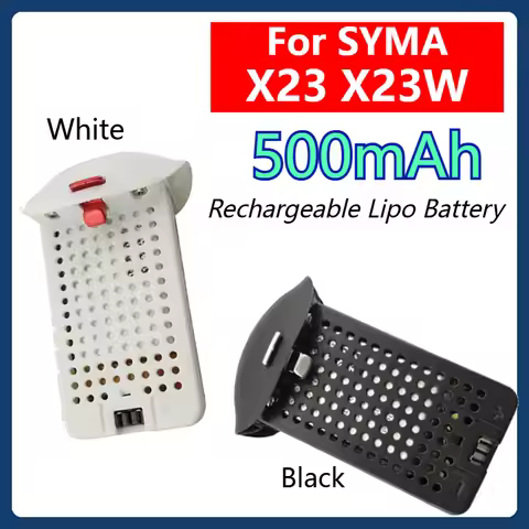 Lipo Battery for SYMA X23 X23W RC Aircraft Battery 3.7V 500mAh Rechargeable Battery Quadcopter Spare
