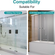 M6219 Sliding Shower Door Bottom Guide for Sliding Shower Door (Top Hung) Shower Door Guide 1/2 in C