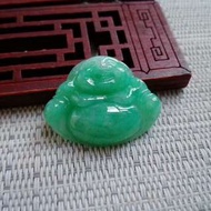 A貨翡翠蘋果綠佛公吊飾