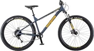 Mongoose Colton Adult Mountain Bike, Hardtail, 7-Speed Drivetrain, 17-Inch Aluminum Frame, 27.5-Inch Wheels, Slate Blue