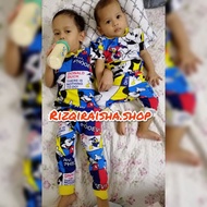 Baju Tidur Budak / Kids Pyjamas / Pajamas Printed / Baju Tidur SEDONDON MICKEY BABY/BIG KIDS
