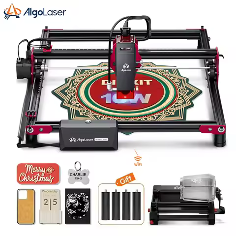 AlgoLaser Laser Cutter 300*315mm DIY KIT Mini 5W 10W Desktop Laser Engraver Plywood Cutting Machine 
