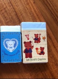 Mr Bear’s Dream Mr Bear Sugar Cream Puff Sanrio erasers 擦膠 絕版