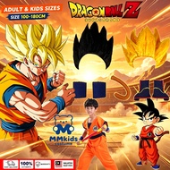 【Fast&Local】Kids/Adults《Dragon Ball Z》Goku/Gohan Cosplay Costume Unisex with Wristbands & Black/Gold