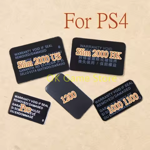 100pcs/lot Sticker Label For Playstation PS4 Slim PS4 slim 2000 /1000 1100/1200/pro console Housing 