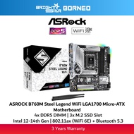 ASROCK B760M Steel Legend WiFi LGA1700 Micro-ATX Motherboard