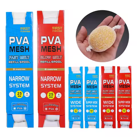 European Carp Fishing PVA Soluble Net Feeder ThrowerPortable Fishing Gear for Carp Long 5mtr Width 2