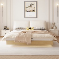 HOMIE LIFE เตียงมินิมอล Leather Bed Wabi-Sabi เตียง Bedroom ฐานเตียงทึบ Suspension Bed H36