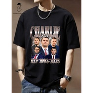 Charlie Kirk Memorial Design Tshirt 100% Cotton Premium Fashion Short Sleeve Crew Neck  T-shirt