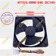 Suitable for Hitachi Refrigerator Fan 4715JL-09W-S46 6B22A72-QF1 14V Freezer Freezer Fan