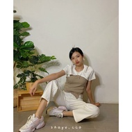 【CLEARENCE】Fake 2 Piece Top | Round Neck