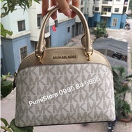 Michael Kors Emmy Dome Vanilla/Gold Bag