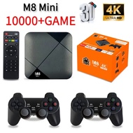 M8 Mini  Video Game Player Android TV 10 S905 64GB 10000 Games 4G WiFi HD 4K Wireless Controller video game iptv NH9O