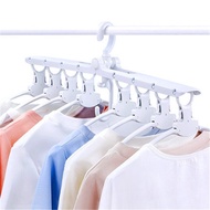 8 Fish Bones Foldable Clothes Dryer Drying Clothing Rack Hangers for Tumble Kids Outdoor Hanging Laundry Stand escopic