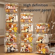 Doll Storage Box Plush Toy Storage Box Doll Display Cabinet Organizer Storage Box Boxed Cloth Doll R