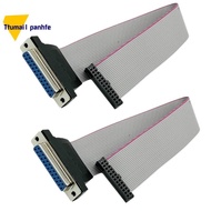 Wire Flat Ribbon Cable DB25 Female to FC-26 Female Connector for LCD Monitors, Connecting Circuit Bo