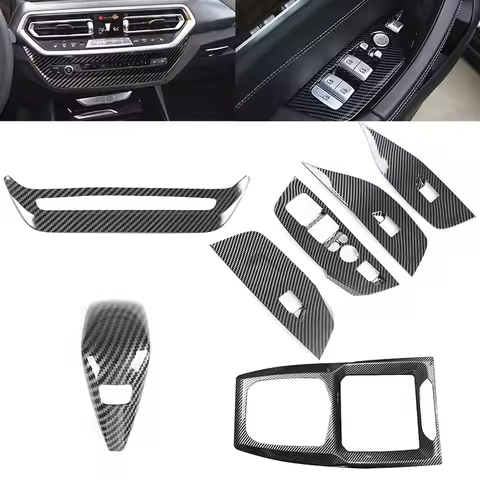 For BMW G20 G21 X3 G01 X4 G02 2022 G29 G22 G23 G26 F40 F44 G42 Carbon Fiber Gear Shift Knob Cover Tr