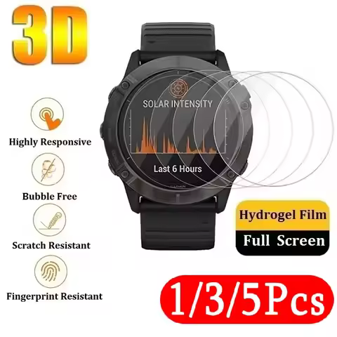 1/3/5Pcs Hydrogel Film For Garmin Forerunner 955 945 255 245 Music 55 Accessories Screen Protector N