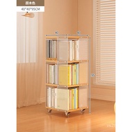 HY-JD Eco Ikea Acrylic Rotating Bookshelf360Living Room Storage Cabinet Shelf Floor Internet Celebrity UNUR