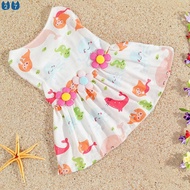 『27Pets』Size S-XL Summer Spring Pet Cute Fashion Dresses 4 Colors Dogs Shirts for Cats Customes