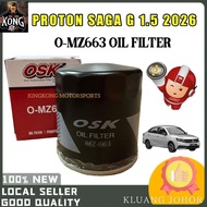 OSK PROTON SAGA G 1.5 2026 OIL FILTER NEW GEN MC3 PW914299 CLEANER MINYAK HITAM ENGINE O-MZ663 EF MA