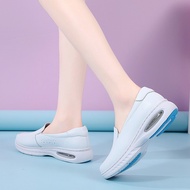 Wedges Shoes Women White Nurse Shoes Ladies Casual Platform Air Cushion Slip-on