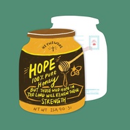 Hope Honey Isaiah 40:31 | LOVE SUPERMARKET Postcard | Christian
